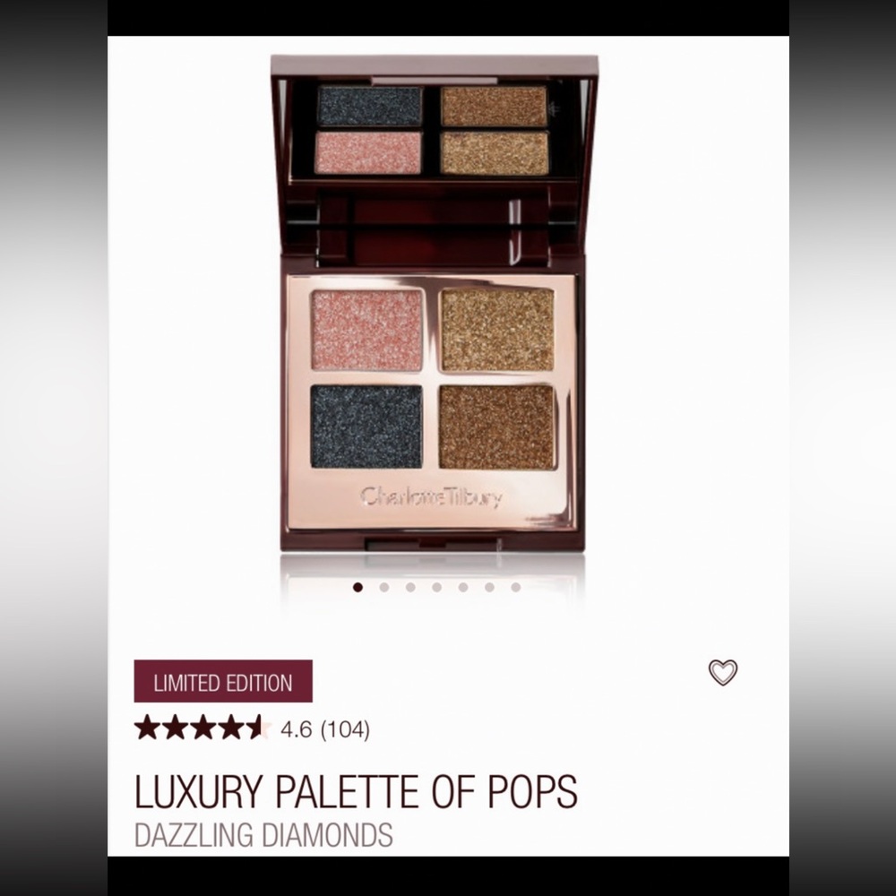 🌸Host Pick🌸-Charlotte Tilbury-Dazzling Diamonds-Quad-Eyeshadow-Ltd Edition